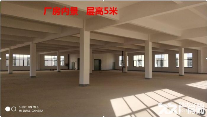 出租上犹县黄埠工业园南区义乌产业园砖混框架结构标准厂房2楼1500平米左右厂房-图3